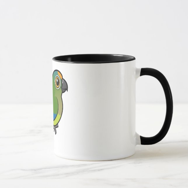 Caneca Birdorable Pêssego-fronteou o Parakeet (Direita)