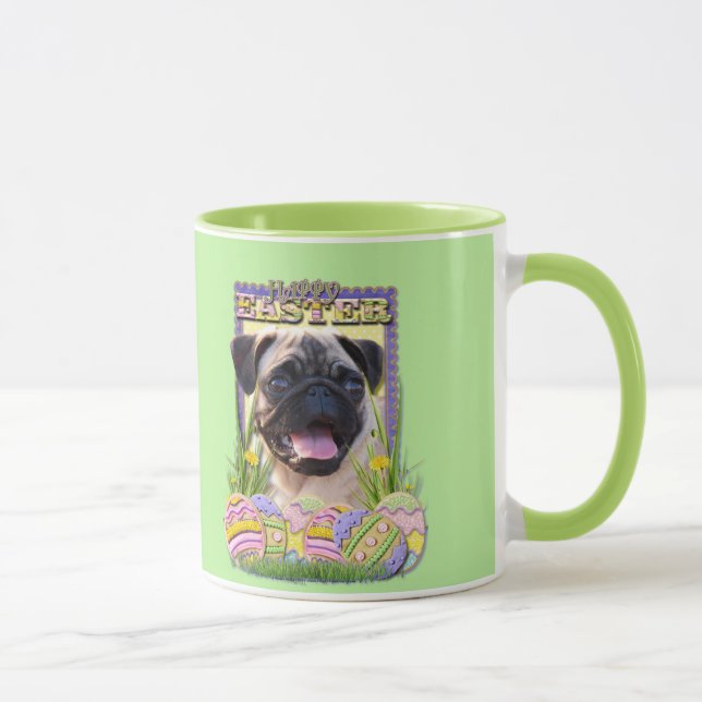 Caneca Biscoitos do ovo da páscoa - Pug (Direita)