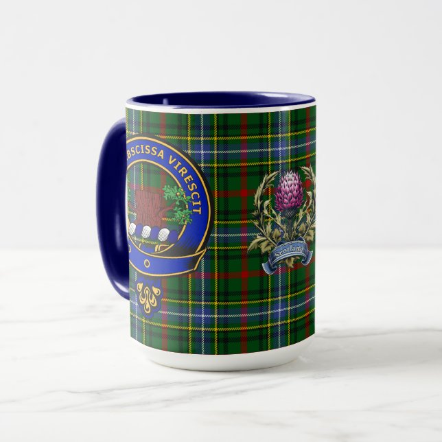 Caneca Bisset Clan Crachá & Tartan (Frente Esquerda)