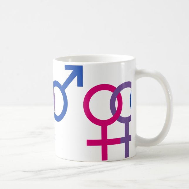Caneca bissexual do orgulho (Direita)
