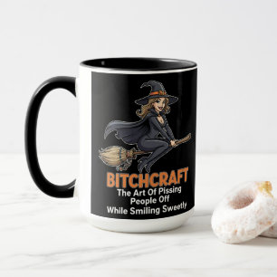 Caneca "BITCHCRAFT" Engraçado Definição de Palavras