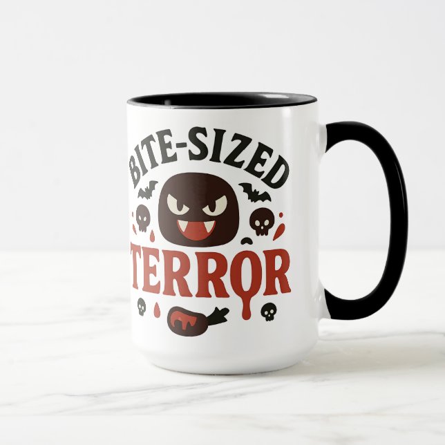 Caneca Bite-Sized Terror | halloween  (Direita)