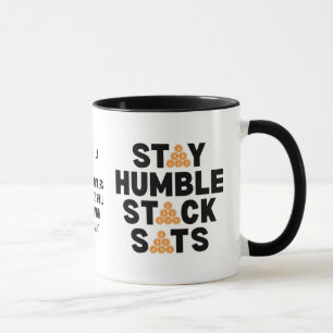 Caneca Bitmoney STAY HUMBLE STACK SATS Christian Crypto