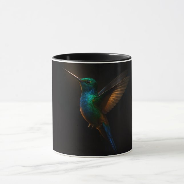 Caneca Black 4 Luxe Combo com Beija-flor em Voo (Centro)