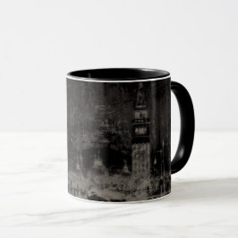 Caneca Black and Taupe Distress Skyline Veneice Itália
