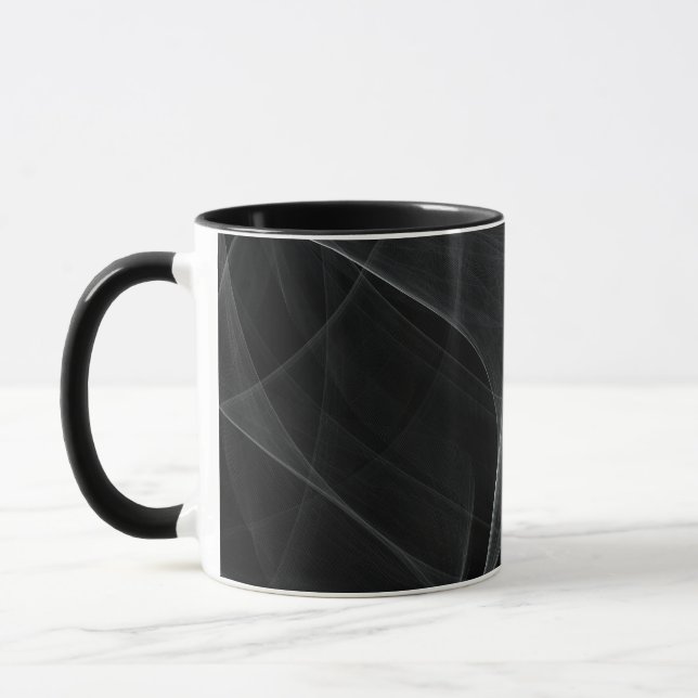 CANECA BLACK BACKGROUND AND DELICATE LIGHT BRUSHSTROKES (Esquerda)