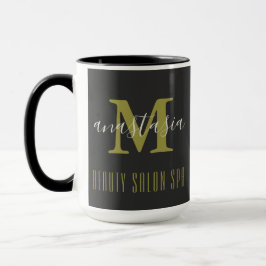 Caneca Black Beaut Salon SPA, por Anastasia Monograma
