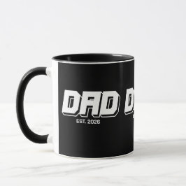 Caneca Black Bold Established New Dad Gift