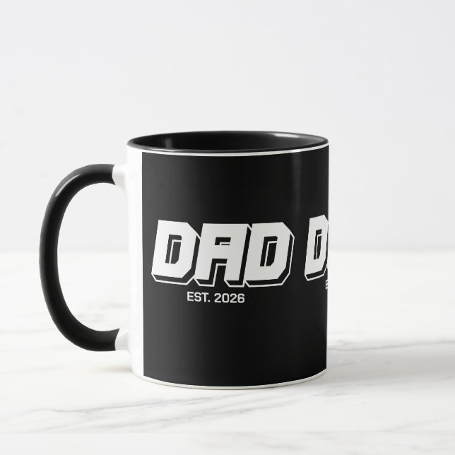 Caneca Black Bold Established New Dad Gift (Esquerda)
