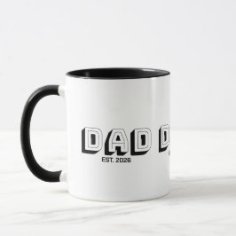 Caneca Black Bold Varsity Established Dad
