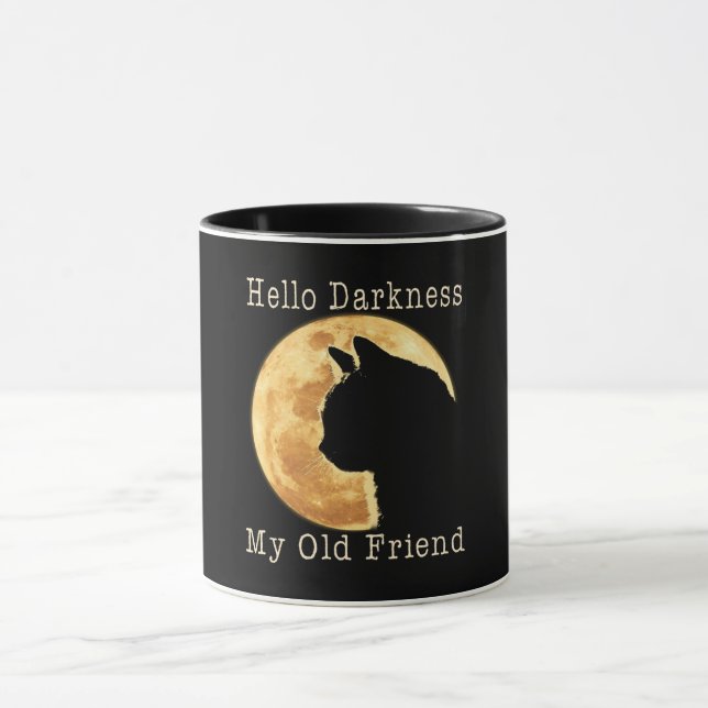 Caneca Black Cat Hello Darness Meu Antigo Amigo (Centro)