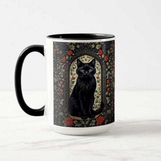 Caneca Black Cat William Morris Inspirou (Esquerda)