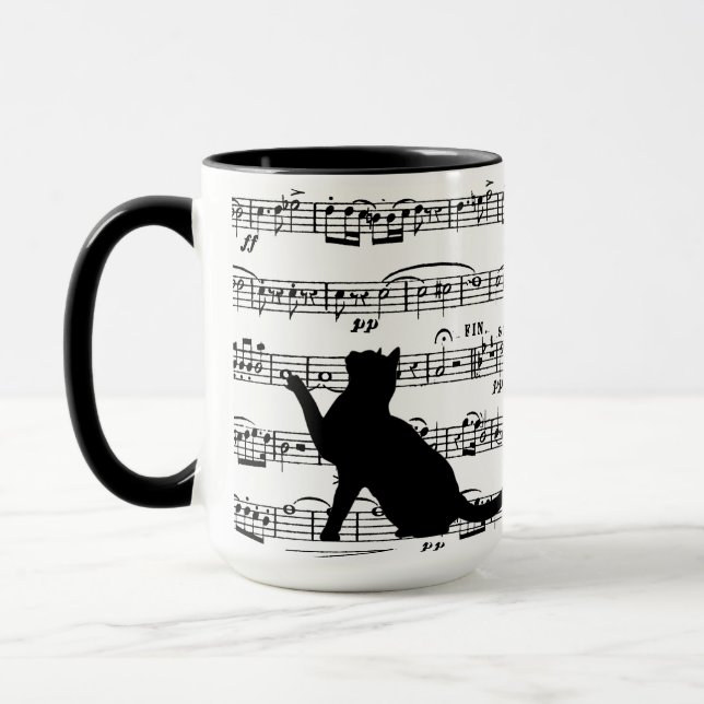 Caneca Black Cats On Sheet Music (Esquerda)