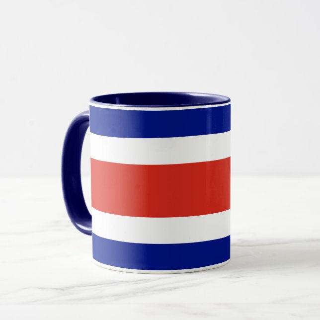 Caneca Black Combo Mug com bandeira da Costa Rica (Frente Esquerda)