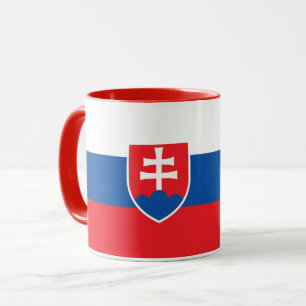 Caneca Black Combo Mug com bandeira da Eslováquia