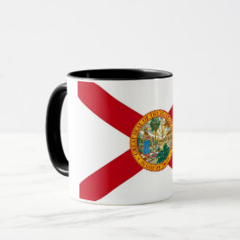 Caneca Black Combo Mug com bandeira da Flórida, EUA
