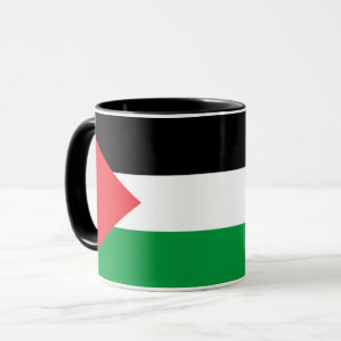 Caneca Black Combo Mug com bandeira da Palestina