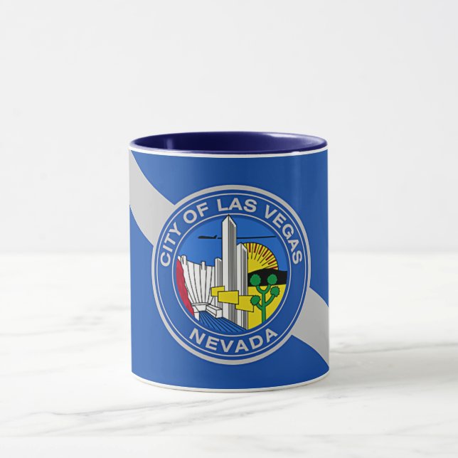 Caneca Black Combo Mug com bandeira de Las Vegas, EUA (Centro)