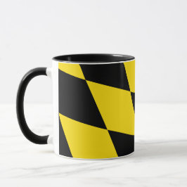 Caneca Black Combo Mug com bandeira de Munique, Baviera