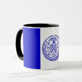 Caneca Black Combo Mug com bandeira de Nova Iorque, EUA