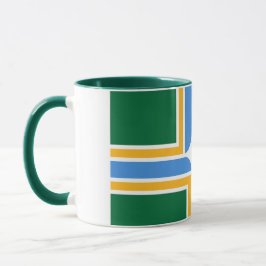 Caneca Black Combo Mug com bandeira de Portland, EUA