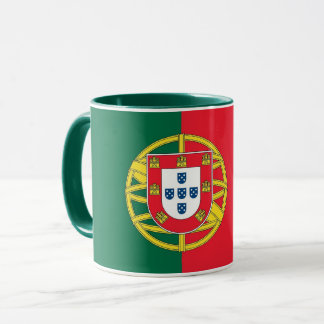 Caneca Black Combo Mug com bandeira de Portugal