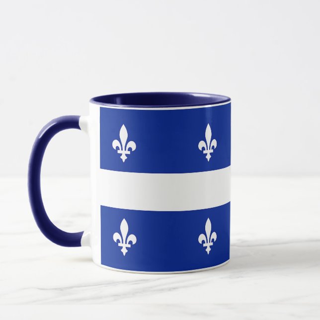 Caneca Black Combo Mug com bandeira do Quebec (Esquerda)