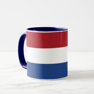 Caneca Black Combo Mug com bandeira dos Países Baixos