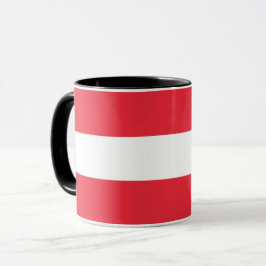 Caneca Black Combo Mug com pavilhão da Áustria