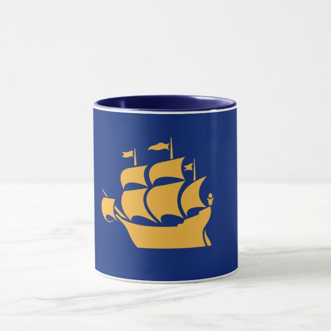 Caneca Black Combo Mug with flag of Quebec City (Centro)
