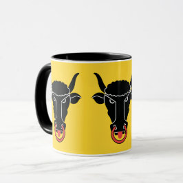 Caneca Black Combo Mug with flag of Uri, Switzerland