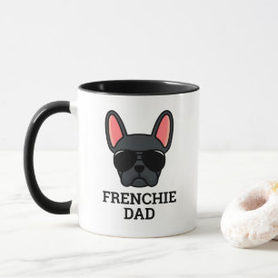 Caneca Black French Bulhdog Frenchie Dog Pai Mug