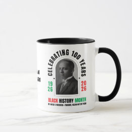 Caneca BLACK HISTORY MONTH Celebrating 100 Years BHM