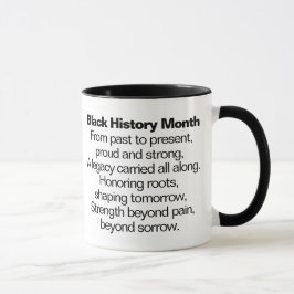 Caneca Black History Month Poem Mug