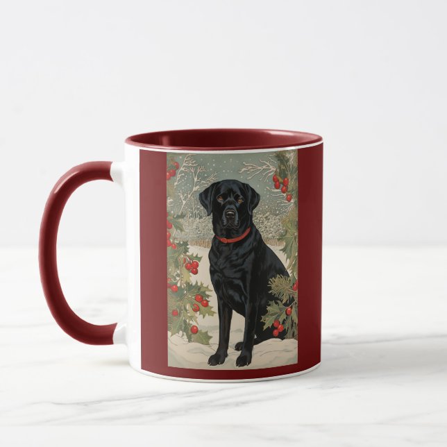 Caneca Black Labrador no inverno (Esquerda)