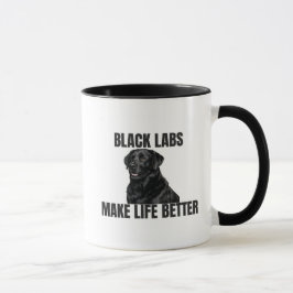 Caneca Black Labs Make Life Better – Coffee Mug