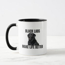 Caneca Black Labs Make Life Better – Coffee Mug