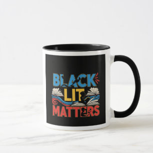 Caneca Black Lit Matters Literatura Afrocentrada Ousada