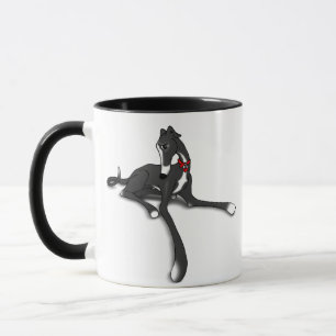 Caneca Black Tux Greyhound Mug