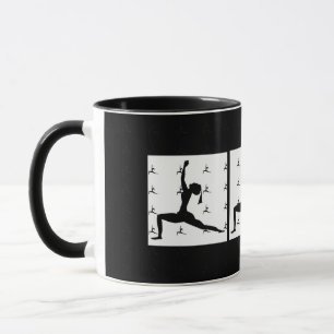 Caneca Black / White - Diversão Yoga Designa Combo Coffee