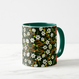 Caneca Blackthorn, famoso padrão William Morris