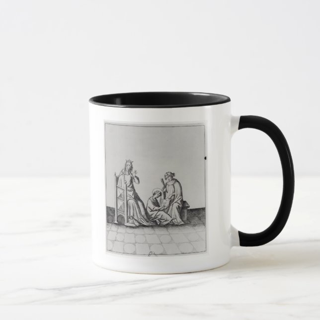 Caneca Blanche de Castille Rainha de France e ela (Direita)