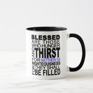 Caneca Blessed é aquelas… Citações do verso da bíbl