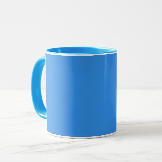 Caneca Bleu de France (cor sólida) (Frente Esquerda)