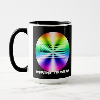 Caneca Blindagem Arco-Íris com Sinalizador dos EUA - Dign