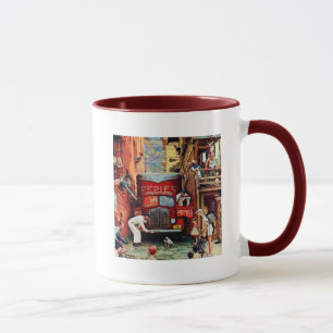 Caneca Bloco de estrada por Norman Rockwell