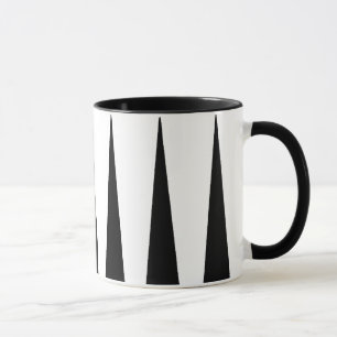 Caneca Bloco preto e branco da cor
