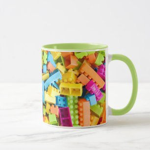 Caneca Blocos de apartamentos plásticos de néon