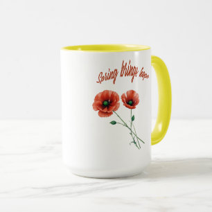 Caneca Bloom com esperança - Primavera Flower Mug