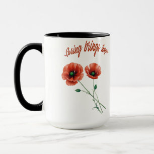 Caneca Bloom com esperança - Primavera Flower Mug